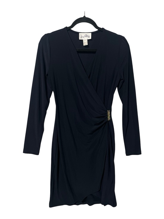 Joseph Ribkoff Dresses & Skirts - Joseph Ribkoff Dress Women’s 8 Navy Blue Ruched Faux-wrap Sheath 153009